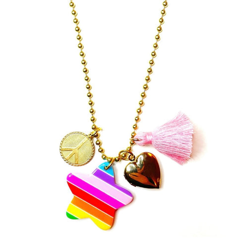 Peace & Love Charms Necklace