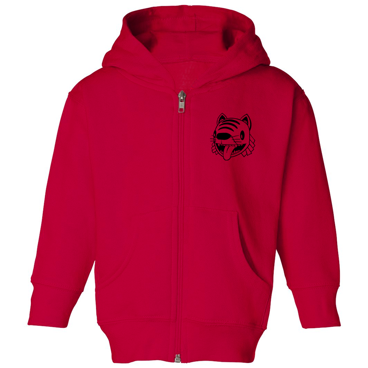 Libre Tigre zip fleece hoodie